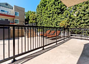 Thumbnail 29 of 54 - Patio at Woodland Trio Apartments, North Hollywood, California