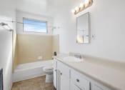 Thumbnail 14 of 23 - Bathroom with shower and tub at Los Angeles apartment