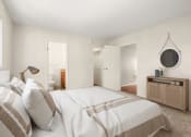 Thumbnail 7 of 41 - West Hills, CA Apartments For Rent - Topanga Canyon - Spacious Bedroom With Plush Carpet Flooring, Walk-In Closet, And Bathroom