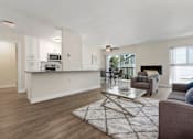 Thumbnail 1 of 44 - Living And Kitchen at Parkway Terrace Apartments, Culver City, California