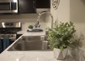 Thumbnail 51 of 75 - a kitchen sink with a plant on the counter at The Crossings at Redlands, Redlands, California