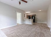 Thumbnail 5 of 10 - Carpeted Living Area at Killian Terrace Apartments, Columbia, SC, 29229
