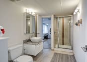Thumbnail 24 of 60 - Bathroom at The Regency Apartments in Tempe Arizona July 2020