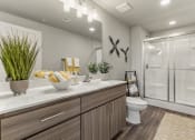Thumbnail 17 of 48 - Bathroom at V on Broadway Apartments in Tempe AZ November 2020 (2)
