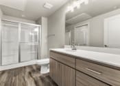 Thumbnail 40 of 48 - Bathroom at V on Broadway Apartments in Tempe AZ November 2020 (3)