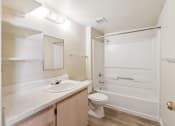 Thumbnail 17 of 32 - Bathroom with Shelves at Copper Ridge Apartments in Kingman Arizona