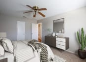 Thumbnail 28 of 64 - Bedroom with Ceiling Fan at The Villas at Quail Creek Apartment Homes in Austin Texas