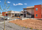 Thumbnail 15 of 24 - Exterior and landscaping at Generations at West Mesa Apartments in Albuquerque NM 4-2020