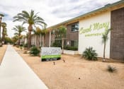 Thumbnail 13 of 23 - Exterior, landscaping & signage at Carol Mary Apartments in Phoenix, AZ
