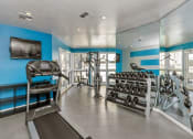 Thumbnail 10 of 19 - Fitness Center at Olive East Apartments