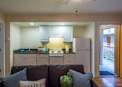Thumbnail 11 of 22 - Kitchen at University Lofts Apartments near University of Arizona in Tucson Arizona
