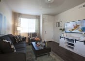 Thumbnail 8 of 23 - Living Room at San Mateo Townhomes in Phoenix AZ July 2021