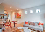 Thumbnail 1 of 60 - Living room at The Regency Apartments in Tempe Arizona July 2020