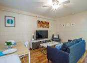 Thumbnail 13 of 22 - Living Room at University Lofts Apartments near University of Arizona in Tucson Arizona