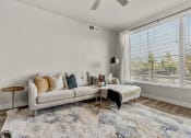 Thumbnail 3 of 48 - Living room at V on Broadway Apartments in Tempe AZ November 2020 (3)