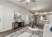 Thumbnail 1 of 48 - Living room at V on Broadway Apartments in Tempe AZ November 2020
