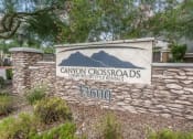 Thumbnail 1 of 16 - Monument Sign at Canyon Crossroads Apartment Homes in Phoenix AZ