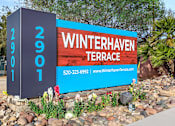 Thumbnail 65 of 65 - Monument sign at Winterhaven Terrace Apartments in Tucson Arizona
