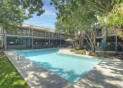 Thumbnail 27 of 60 - Pool and pool patio at The Regency Apartments in Tempe AZ Nov 2020