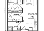 Thumbnail 4 of 41 - 1 Bedroom Unit Type