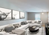 Thumbnail 10 of 40 - Brixin Franklin Apartments & Townhomes Renovated Living Room