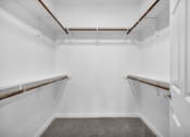 Thumbnail 13 of 32 - large walk-in closet with two rows of racks