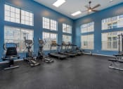 Thumbnail 10 of 30 - fitness center with elliptical machines and treadmills