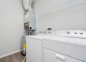 Thumbnail 9 of 30 - a washer and dryer in a room with a white wall