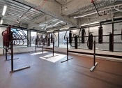 Thumbnail 25 of 29 - a room full of exercise equipment in a building