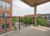 Thumbnail 32 of 40 - a view of the balcony at the bradley braddock road station apartments