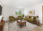 Thumbnail 1 of 35 - living room with sofa chairs and coffee table