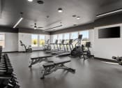 Thumbnail 24 of 31 - the gym has plenty of treadmills and exercise machines and a television