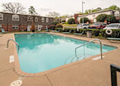Thumbnail 13 of 15 - A small pool with a brownish tiled edge.