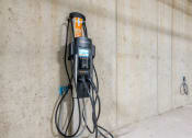 Thumbnail 69 of 82 - a drill press hangs on the wall of a building