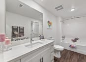 Thumbnail 16 of 37 - Bathroom With Bathtub at LEVANTE APARTMENT HOMES, California, 92335