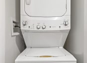Thumbnail 17 of 37 - In Home Stacked Washer/Dryer at LEVANTE APARTMENT HOMES, California