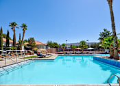 Thumbnail 34 of 57 - the pool at the club at reunion apartments with palm trees