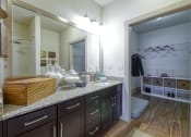 Thumbnail 10 of 54 - En-suite Bathrooms with Granite Countertops at 4700 Colonnade Apartments in Birmingham, AL
