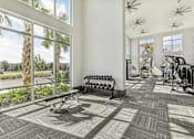 Thumbnail 25 of 39 - free weights at Tapestry Headwaters Apartments in Kissimmee, FL