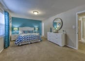 Thumbnail 7 of 32 - Primary Bedroom with en-suite bath at Ascent Jones Apartments in Huntsville, Alabama