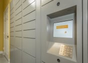 Thumbnail 24 of 25 - a filing cabinet with a calculator on the door