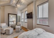 Thumbnail 3 of 41 - Bedroom Interior at The Tower Apartments, Tuscaloosa, AL