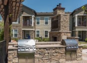 Thumbnail 41 of 48 - Outdoor Sitting area with BBQ at Tattersall Chesapeake, Virginia, 23322