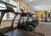 Thumbnail 33 of 55 - Cardio and Resistance Equipment in Fitness Center at Artisan Flats Apartments in Birmingham, AL