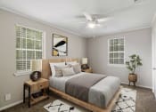 Thumbnail 3 of 22 - spacious bedrooms  Living Room with wood flooring at Midtown Oaks Townhomes in Mobile, AL