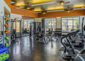 Thumbnail 12 of 21 - a gym with cardio equipment and windows