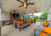 Thumbnail 12 of 21 - the preserve at ballantyne commons covered patio with couches