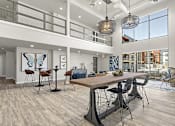 Thumbnail 12 of 24 - Lounge Area with High Ceiling at V on Broadway Apartments, Tempe, Arizona