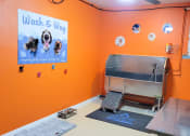 Thumbnail 17 of 23 - Private dog wash room with walk in basin, blow dryer and grooming table at Ascend at Red Mountain, Arizona