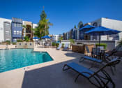 Thumbnail 20 of 25 - Relaxing Pool with Shaded Lounge Chairs at Enclave at Paradise Valley, Arizona